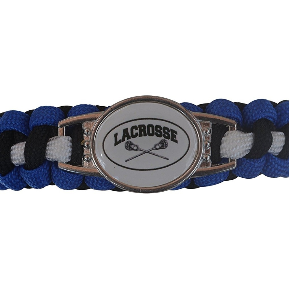 Lacrosse Paracord Bracelet - Blue